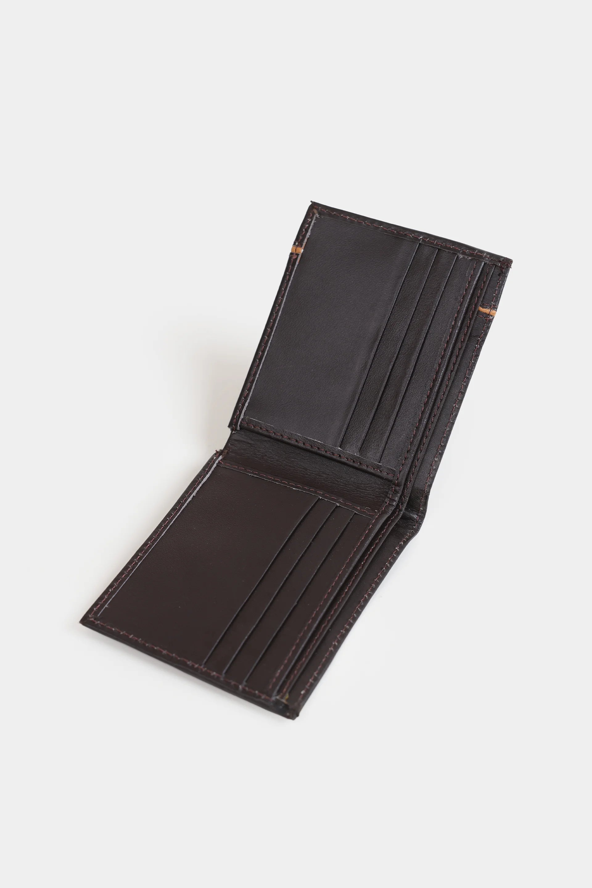 Contrast Striped Leather Wallet - Cougar Clothing
