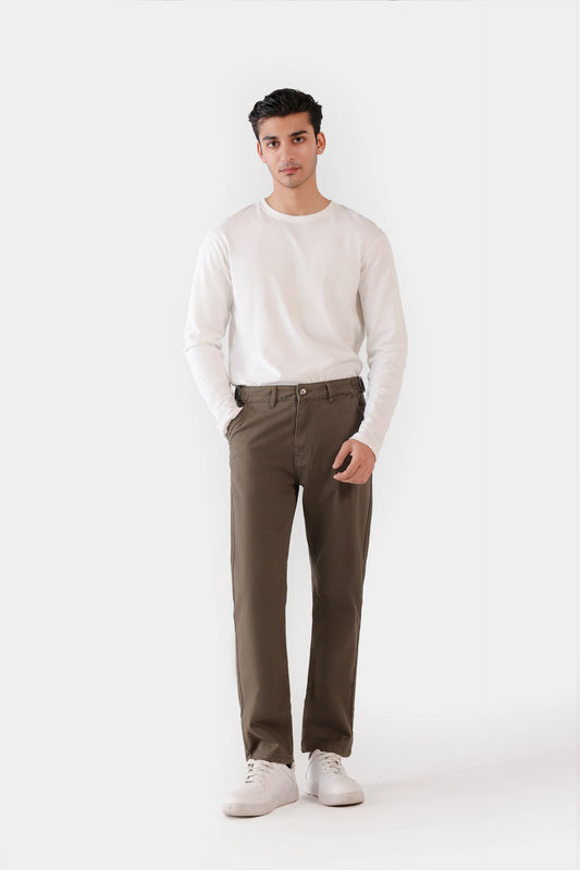Adjustable Straight Chino Pants - Cougar Clothing