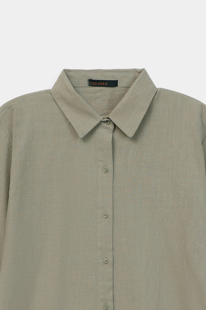 Cross-Hatch Cotton Button Down - Cougar Clothing