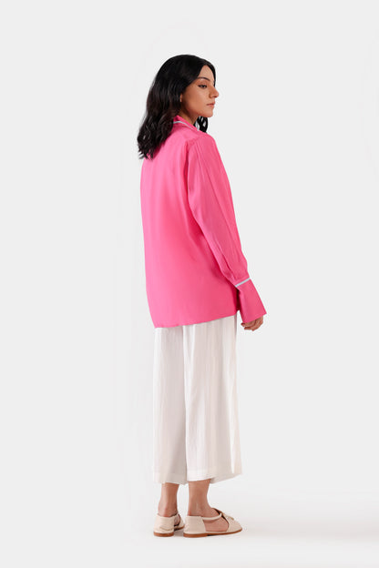 Zig-zag Trim Shirt - Cougar Clothing