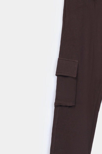 Waffle Knit Cargo Trousers