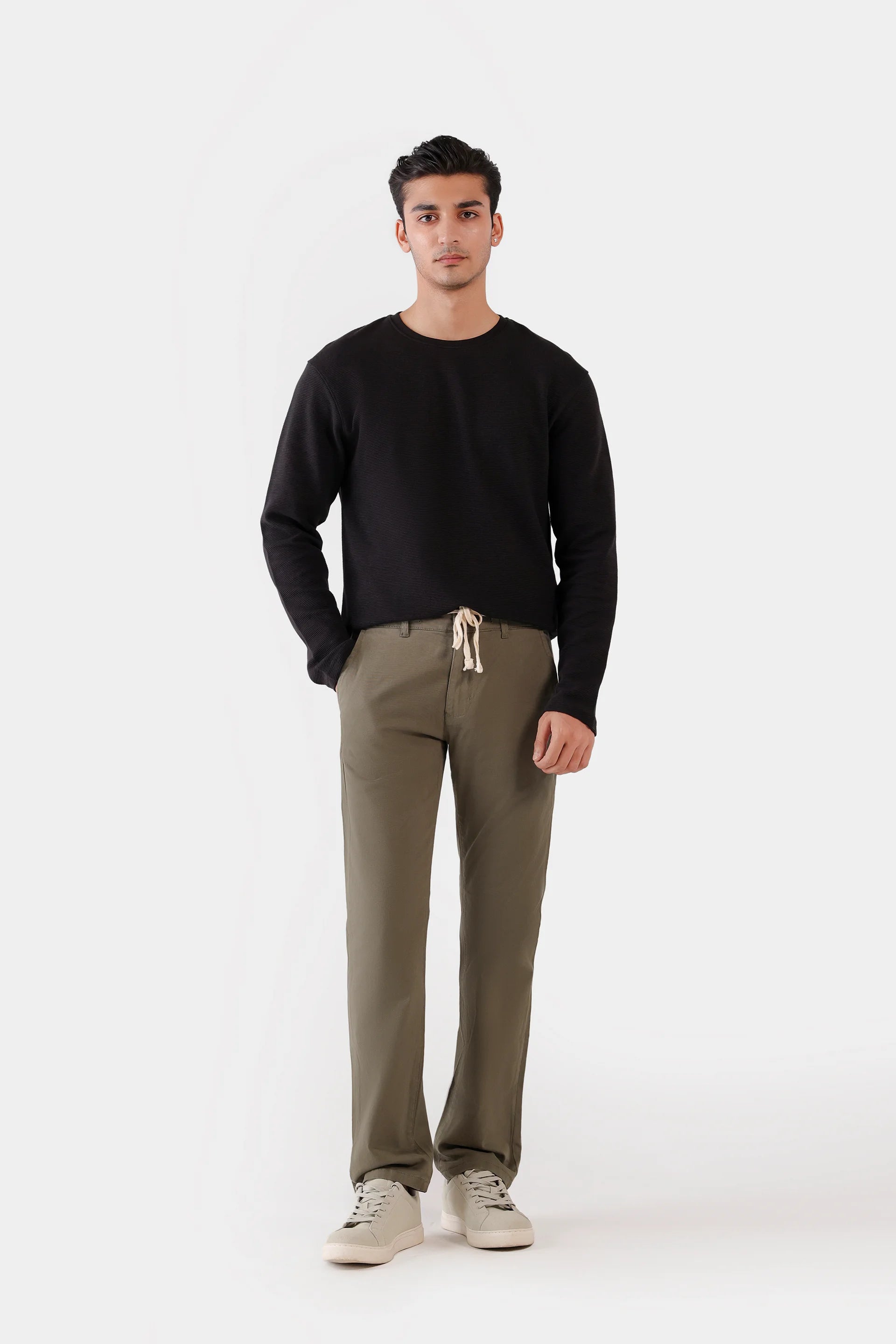 Drawcord Chino Pants - Cougar Clothing