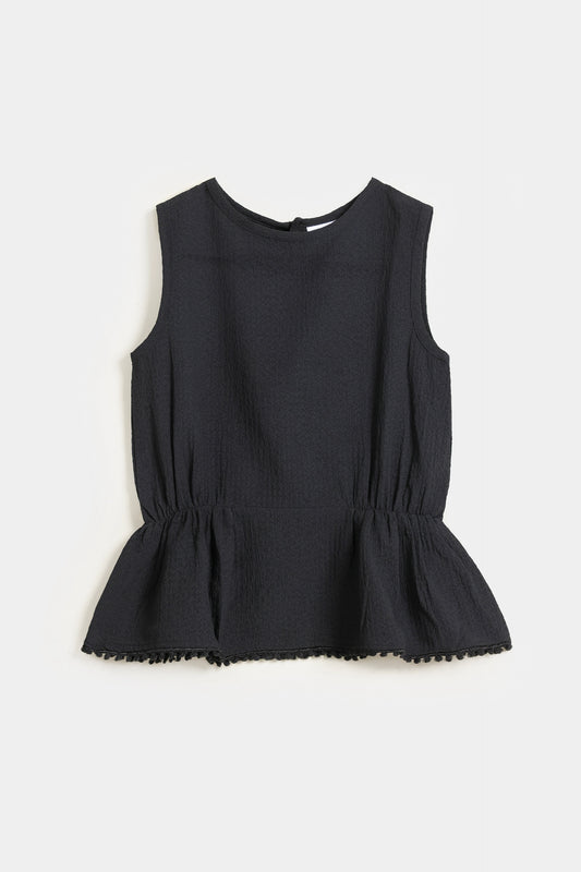 Sleeveless Textured Top - Cougar Clothing