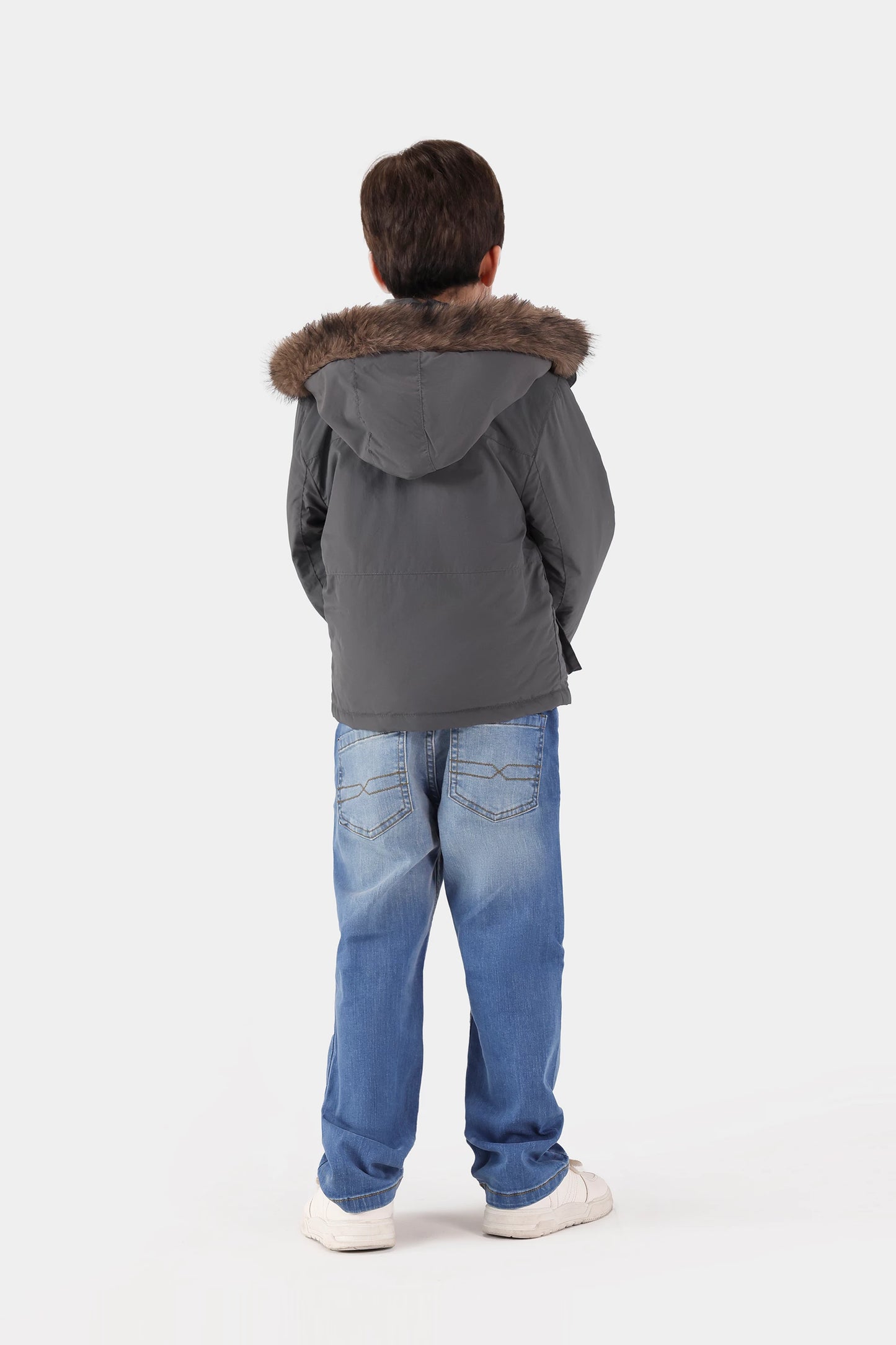 Faux Fur Hood Jacket - Cougar Clothing