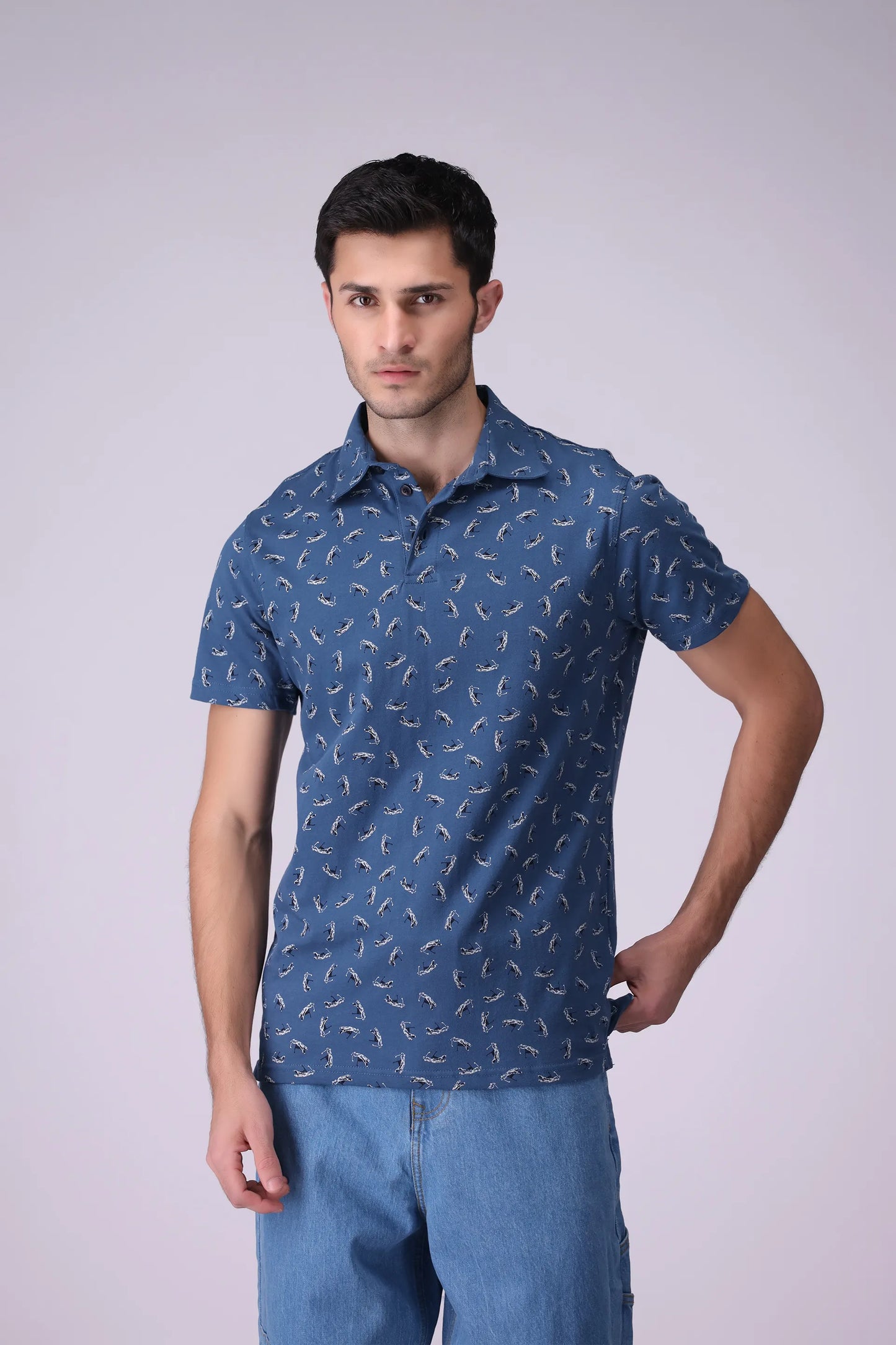 All Over Printed Polo - Cougar Clothing