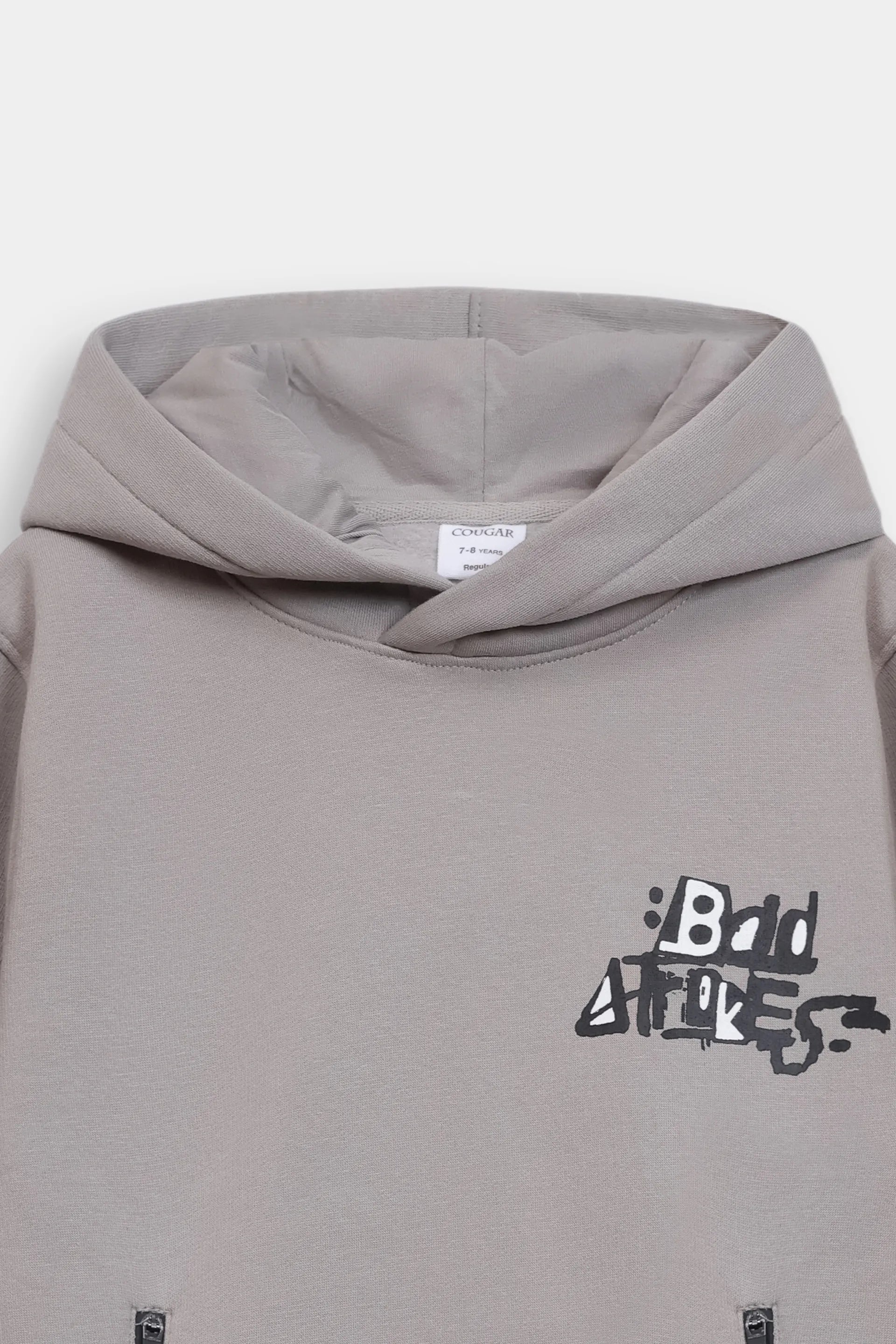 Graphic Hoodie With Zip Pockets - Cougar Clothing