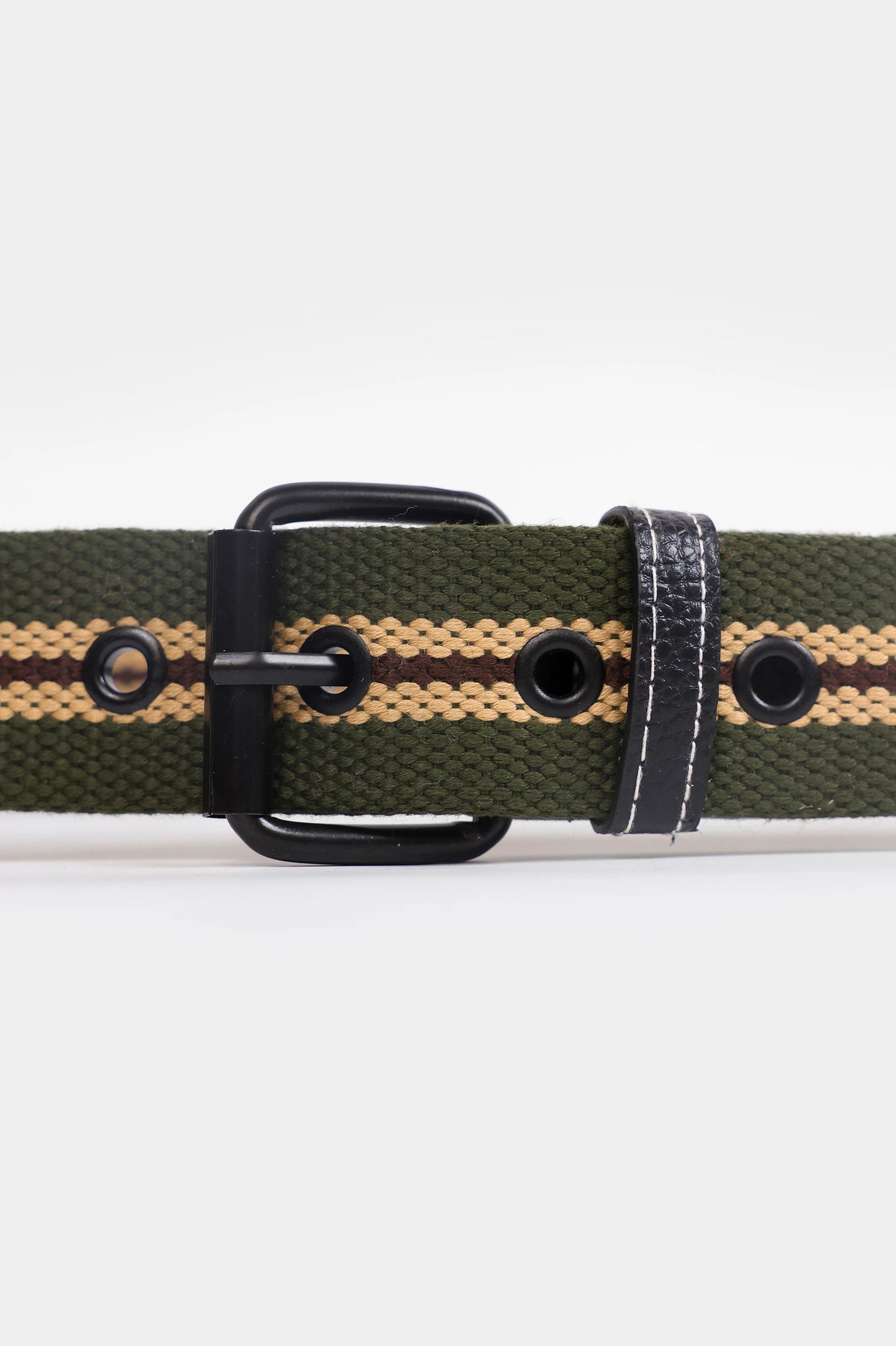 Double Striped Canvas Belt - Cougar Clothing