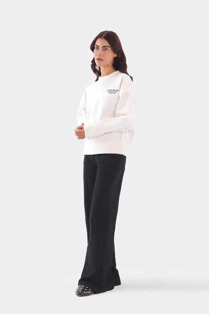 Oversized Back Printed Sweatshirt - Cougar Clothing