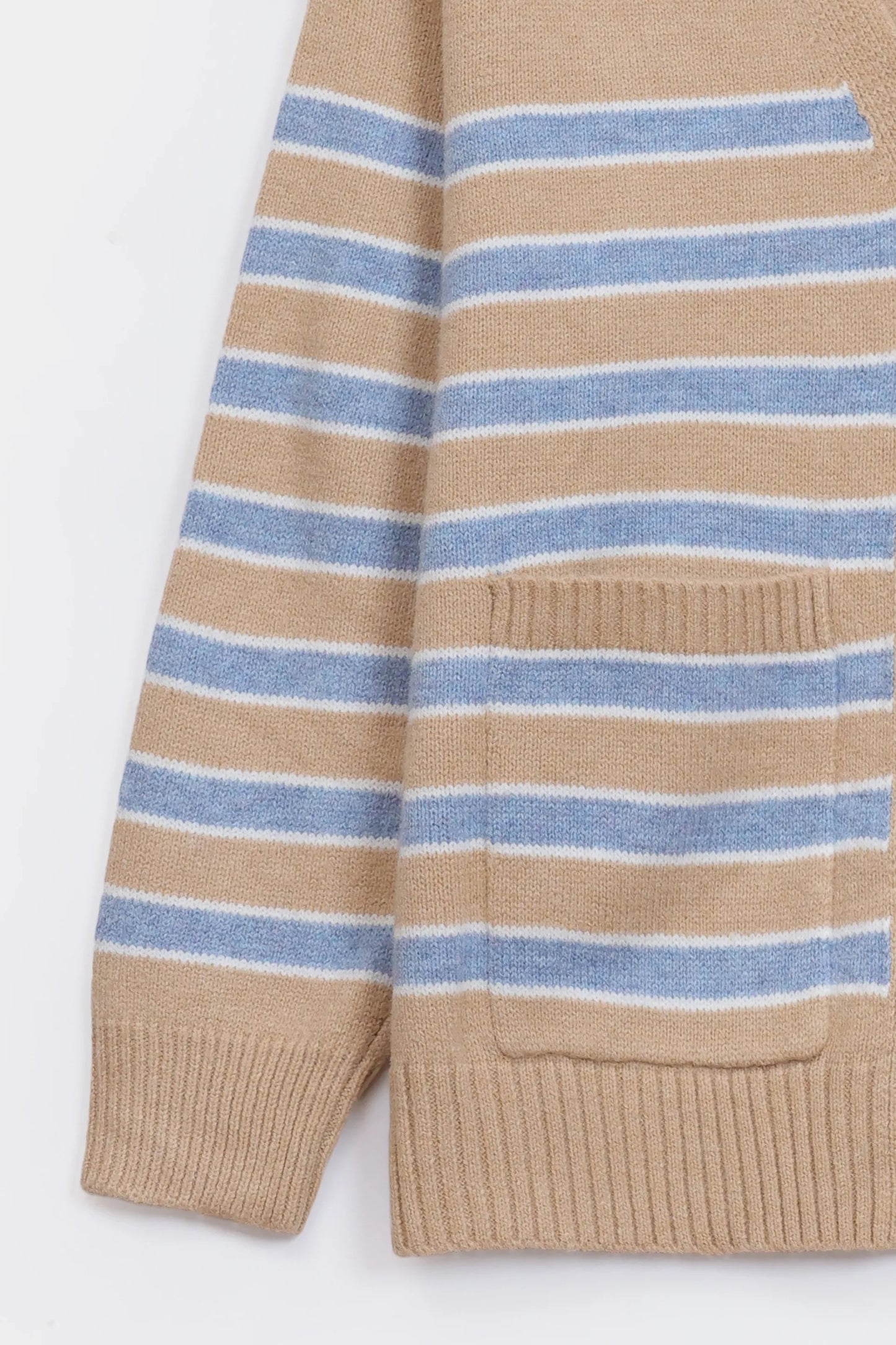 Contrast Striped Cardigan - Cougar Clothing