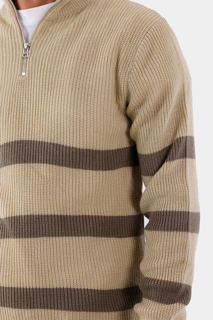 Quarter Zip Sweater - Cougar Clothing