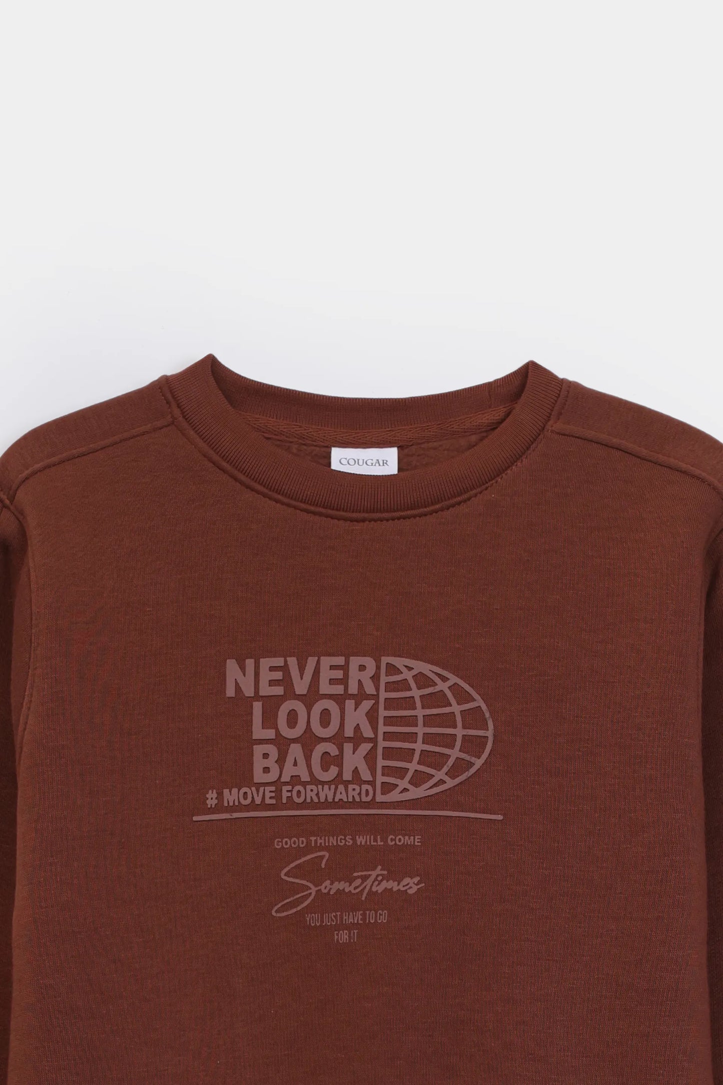 Slogan Print Hoodie - Cougar Clothing