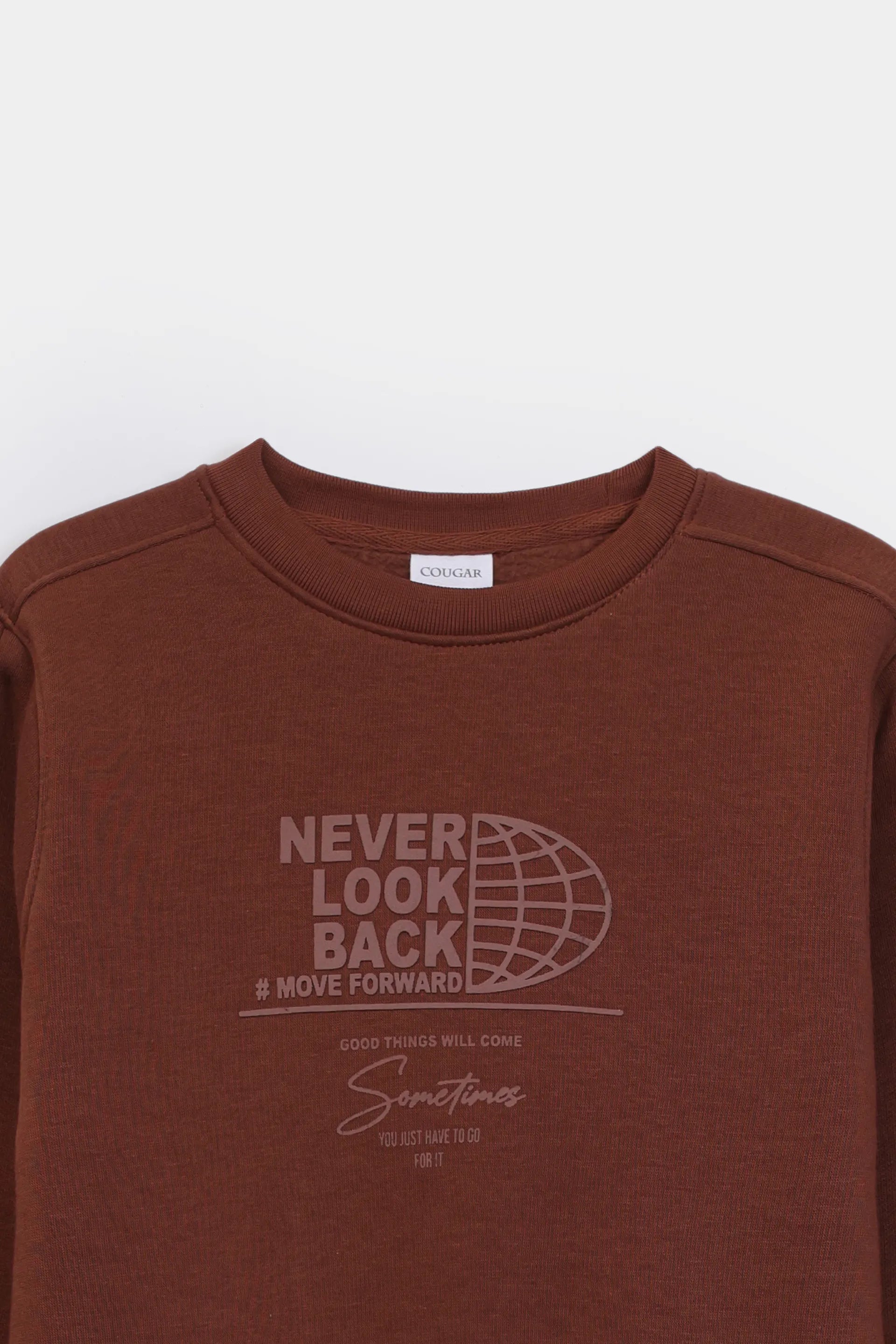 Slogan Print Hoodie - Cougar Clothing