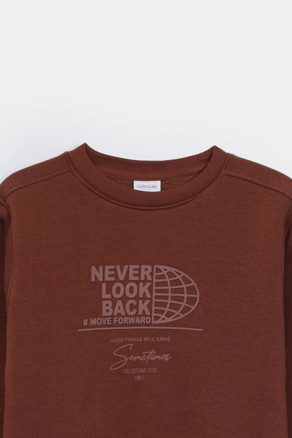 Slogan Print Hoodie - Cougar Clothing