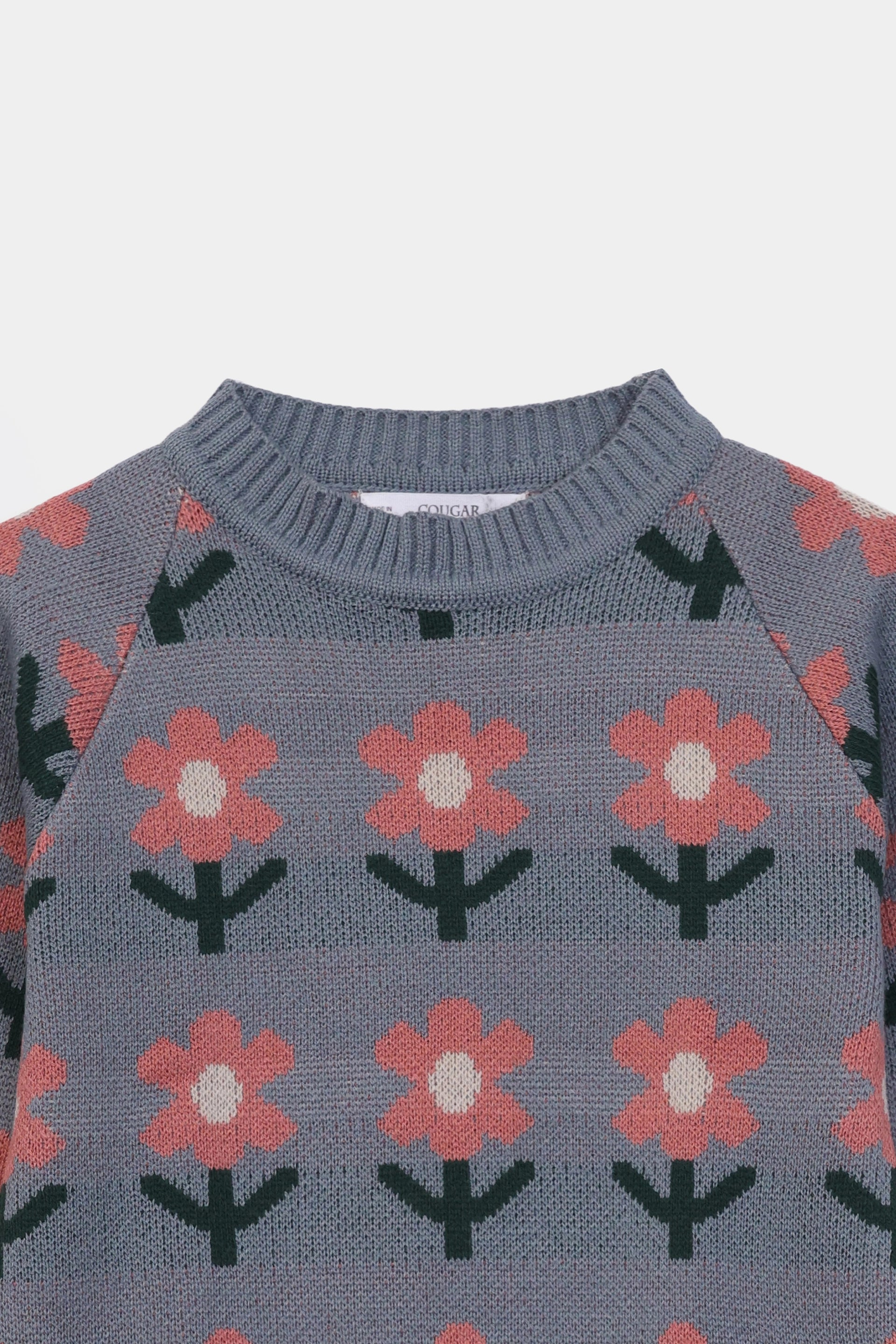 Floral Jacquard Sweater - Cougar Clothing