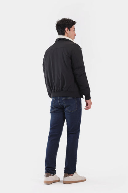 Contrast Sherpa Collar Jacket - Cougar Clothing