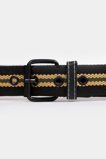 Double Striped Canvas Belt - Cougar Clothing