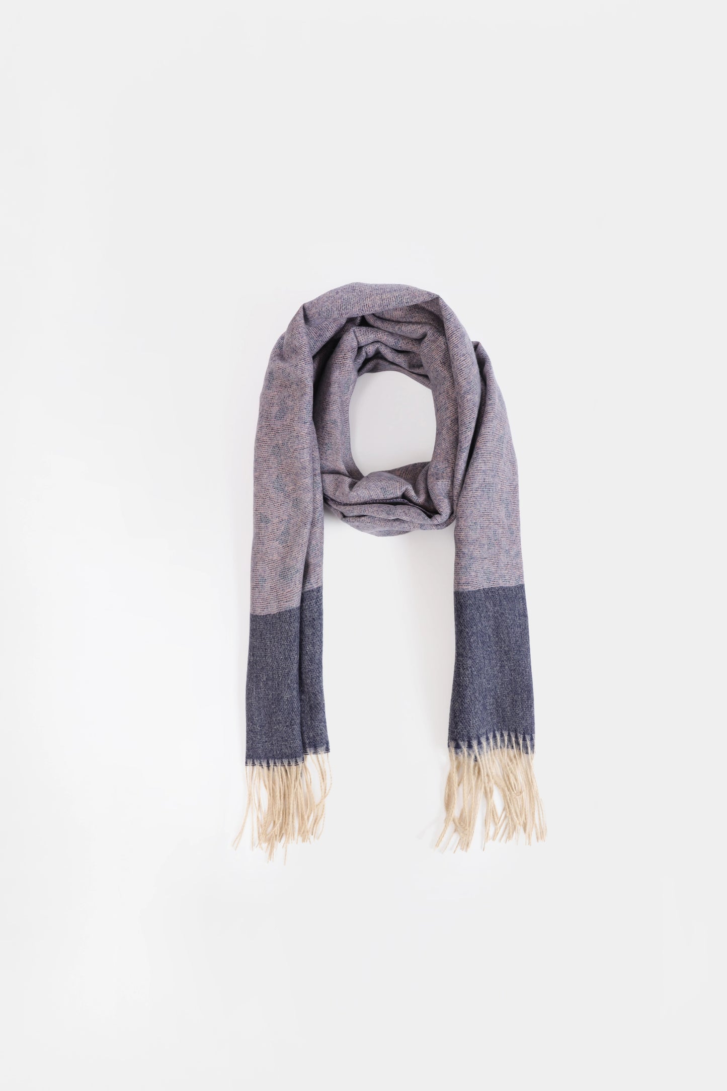 Contrast Accent Knit Shawl - Cougar Clothing