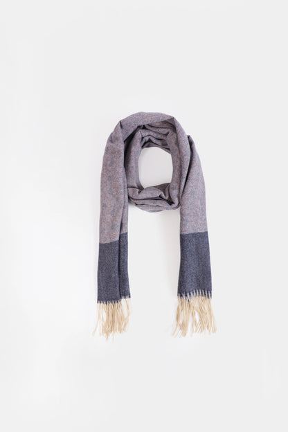 Contrast Accent Knit Shawl - Cougar Clothing