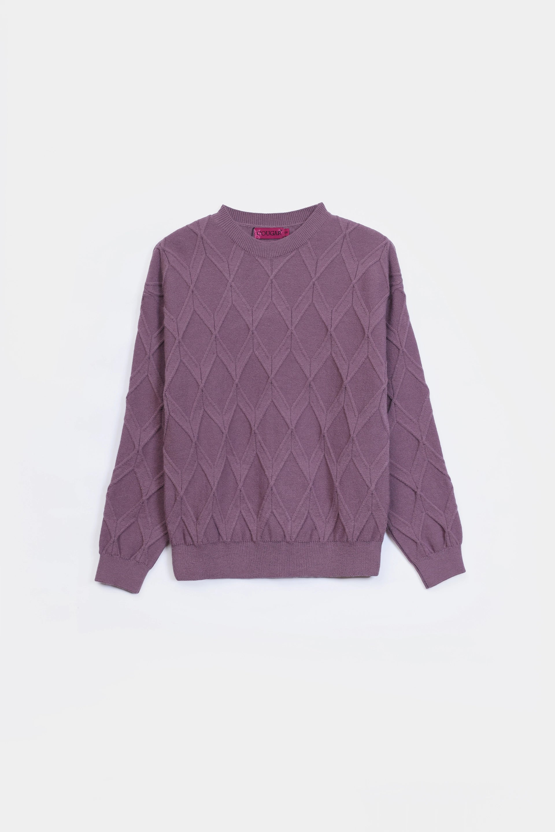 Argyle Knit Sweater - Cougar Clothing