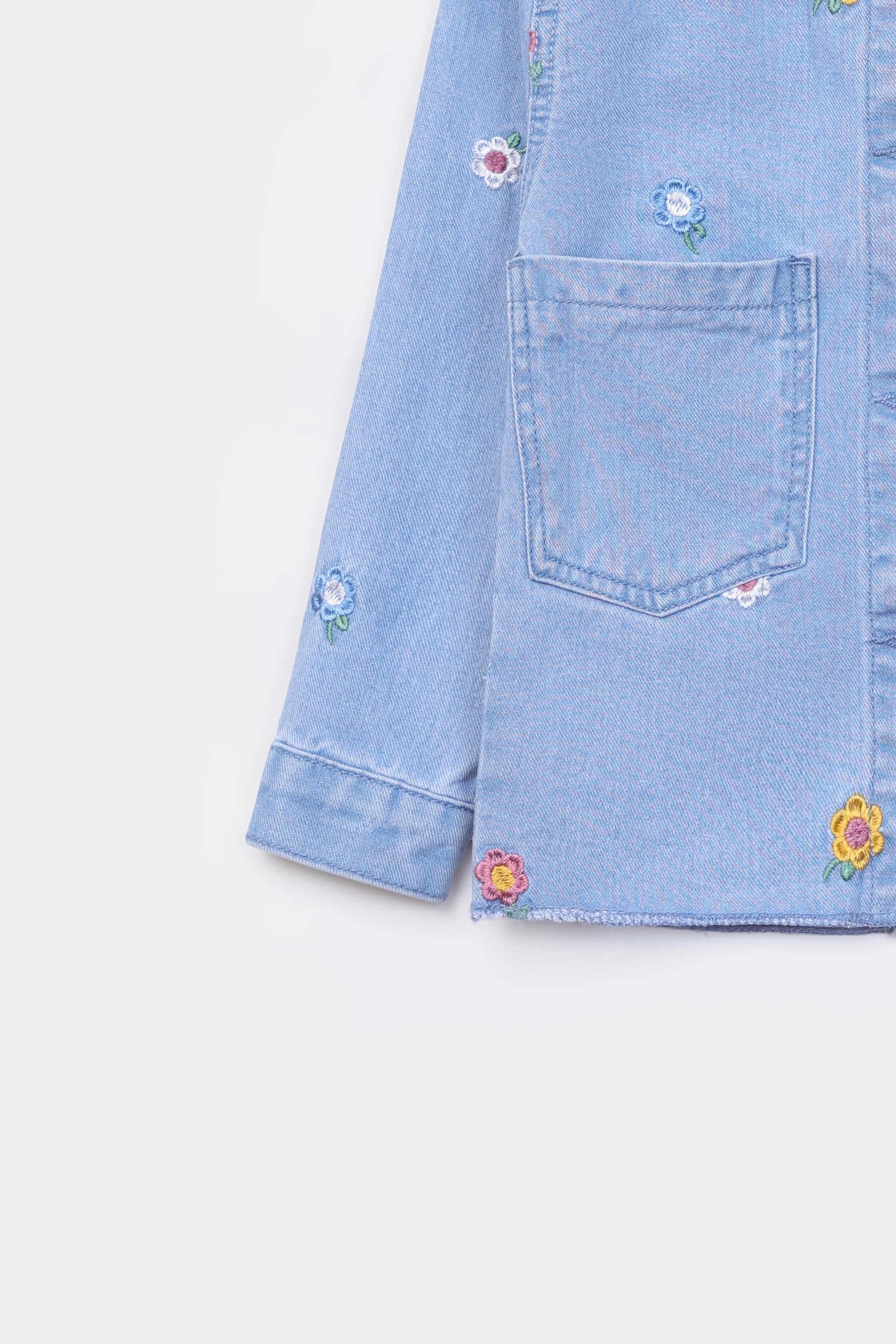 Embroidered Denim Jacket - Cougar Clothing