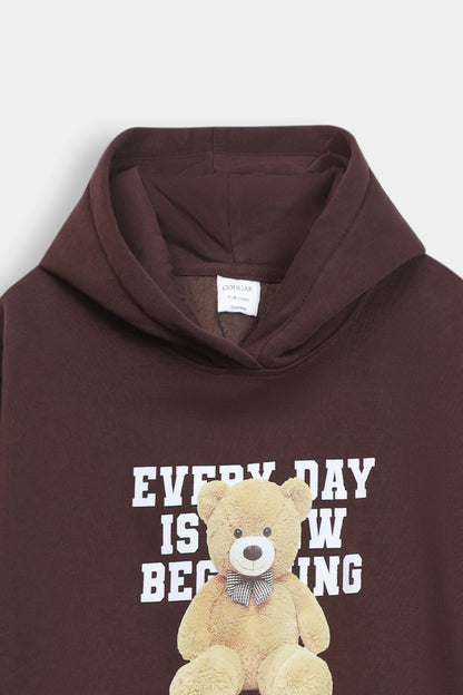 Bear Print Graphic Pullover - Cougar Clothing