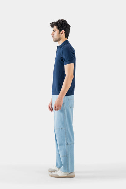 Viscose Blend Knit Polo - Cougar Clothing