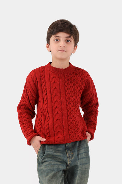 Cable Knit Sweater - Cougar Clothing