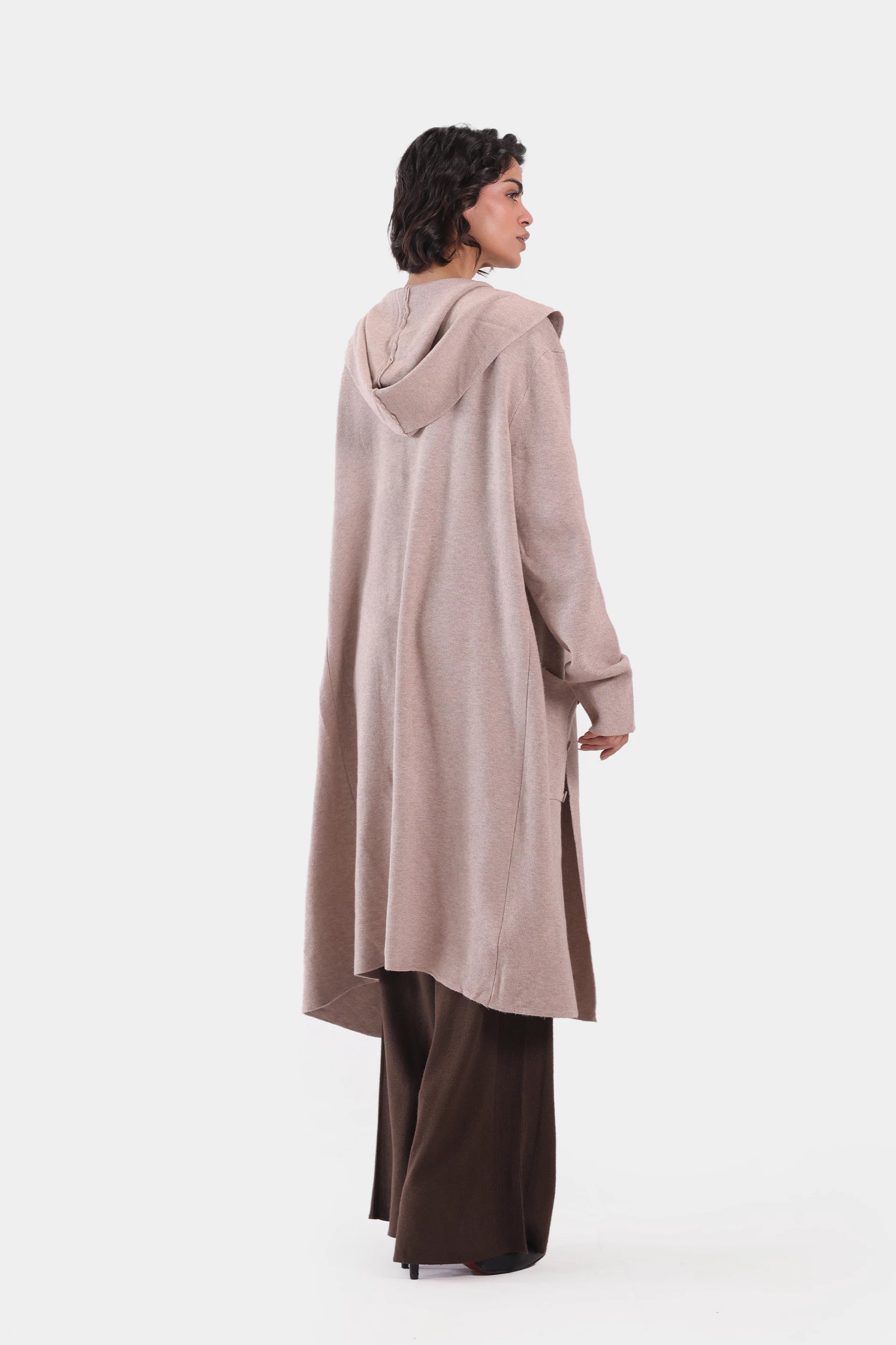 Hooded Long Cardigan - Cougar Clothing