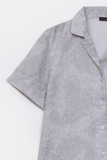 Paisley Printed Shirt - Cougar Clothing