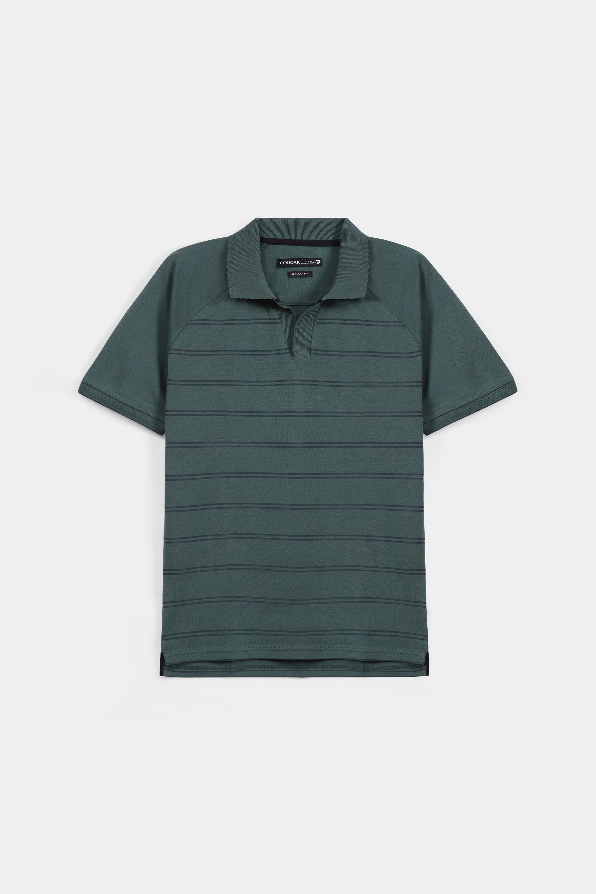 Raglan Striper Polo - Cougar Clothing