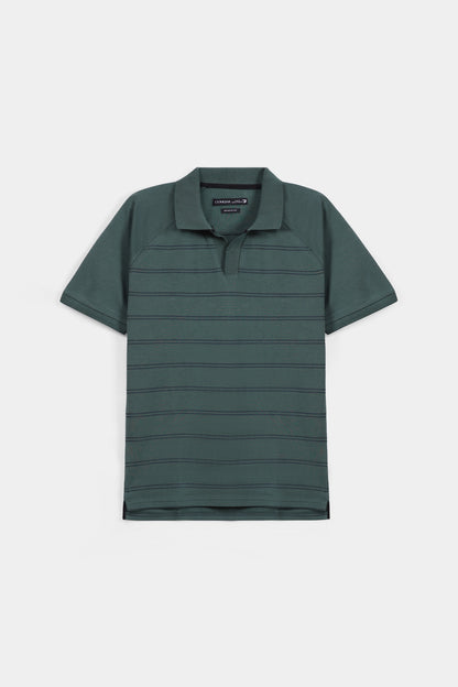 Raglan Striper Polo - Cougar Clothing