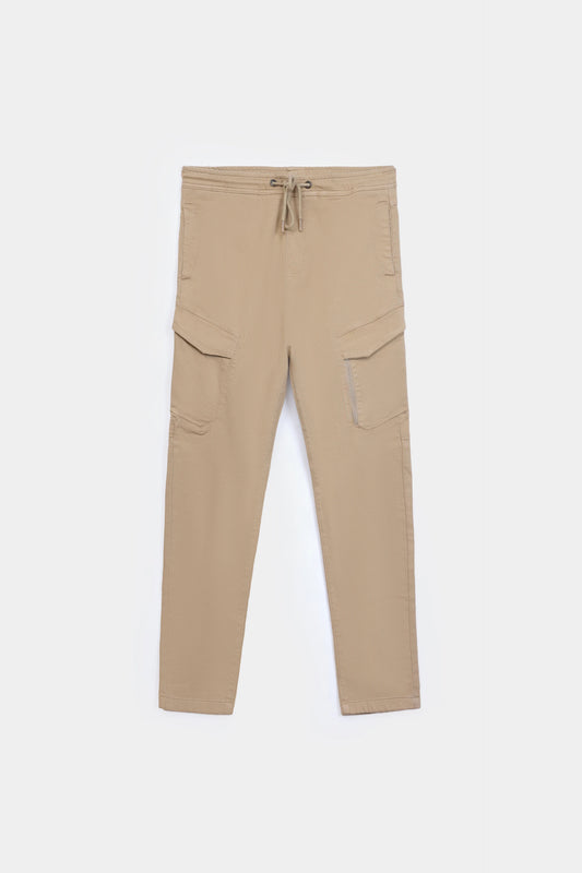Knitted Dobby Cargo Trousers - Cougar Clothing