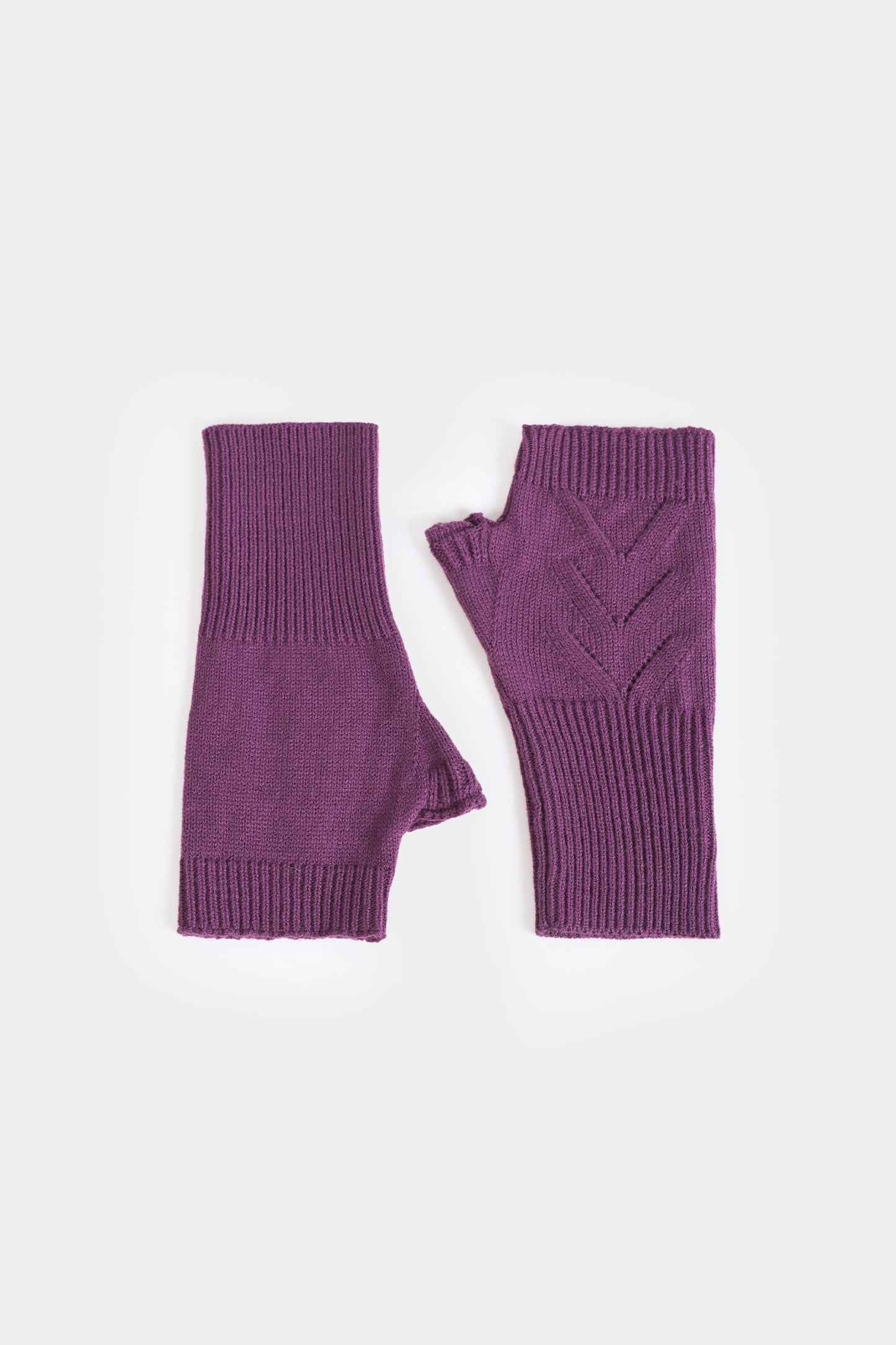 Snug Fit Knitted Fingerless Gloves - Cougar Clothing