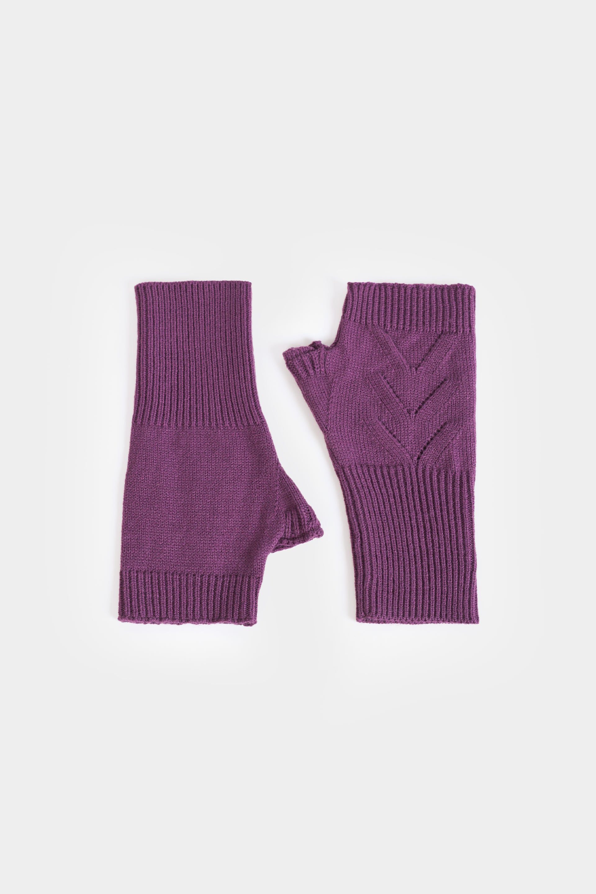 Snug Fit Knitted Fingerless Gloves - Cougar Clothing