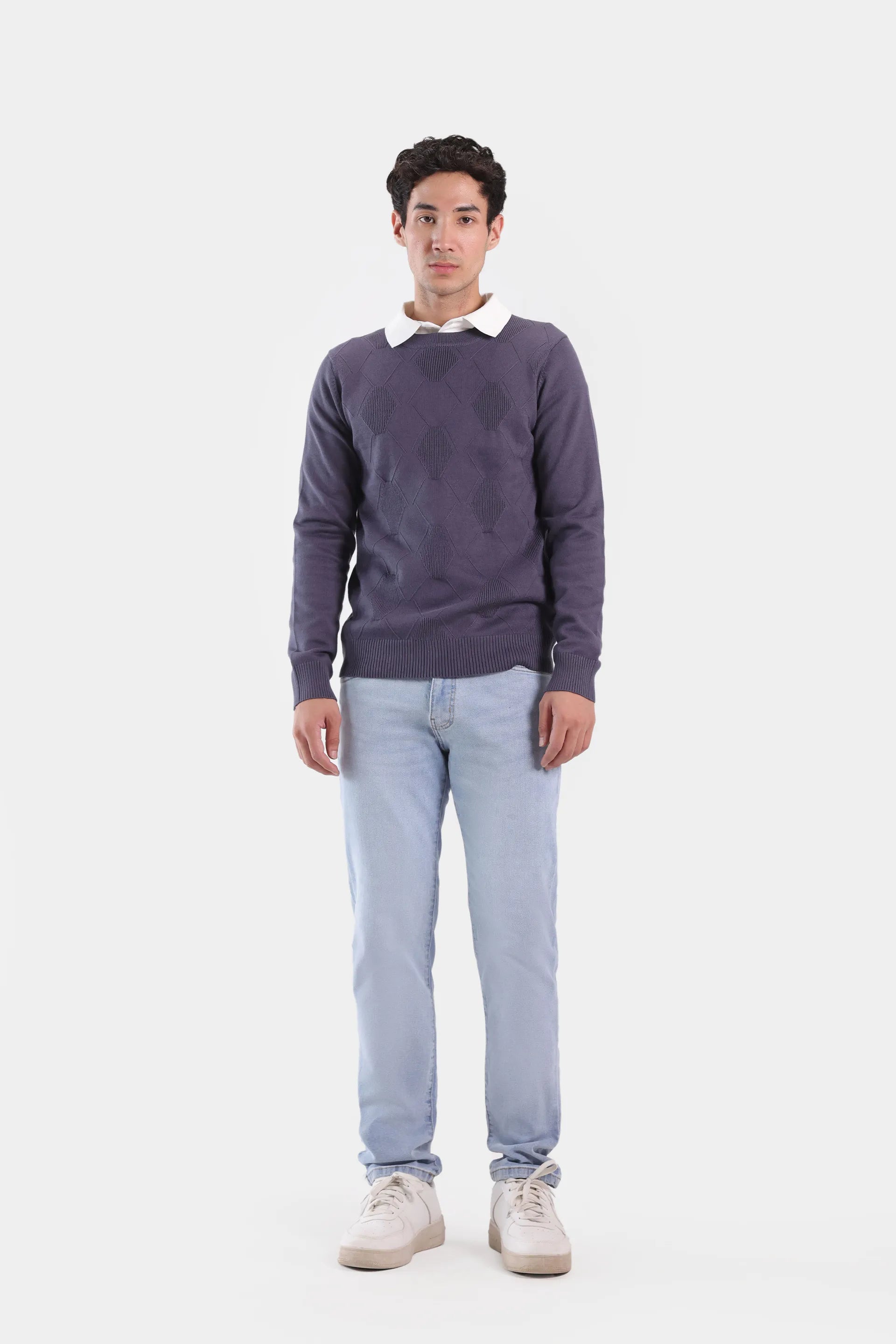 Textured Knit Sweater - Cougar Clothing