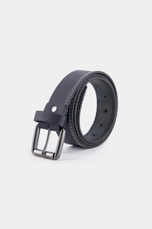 Leather Belt With Frame Buckle - Cougar Clothing
