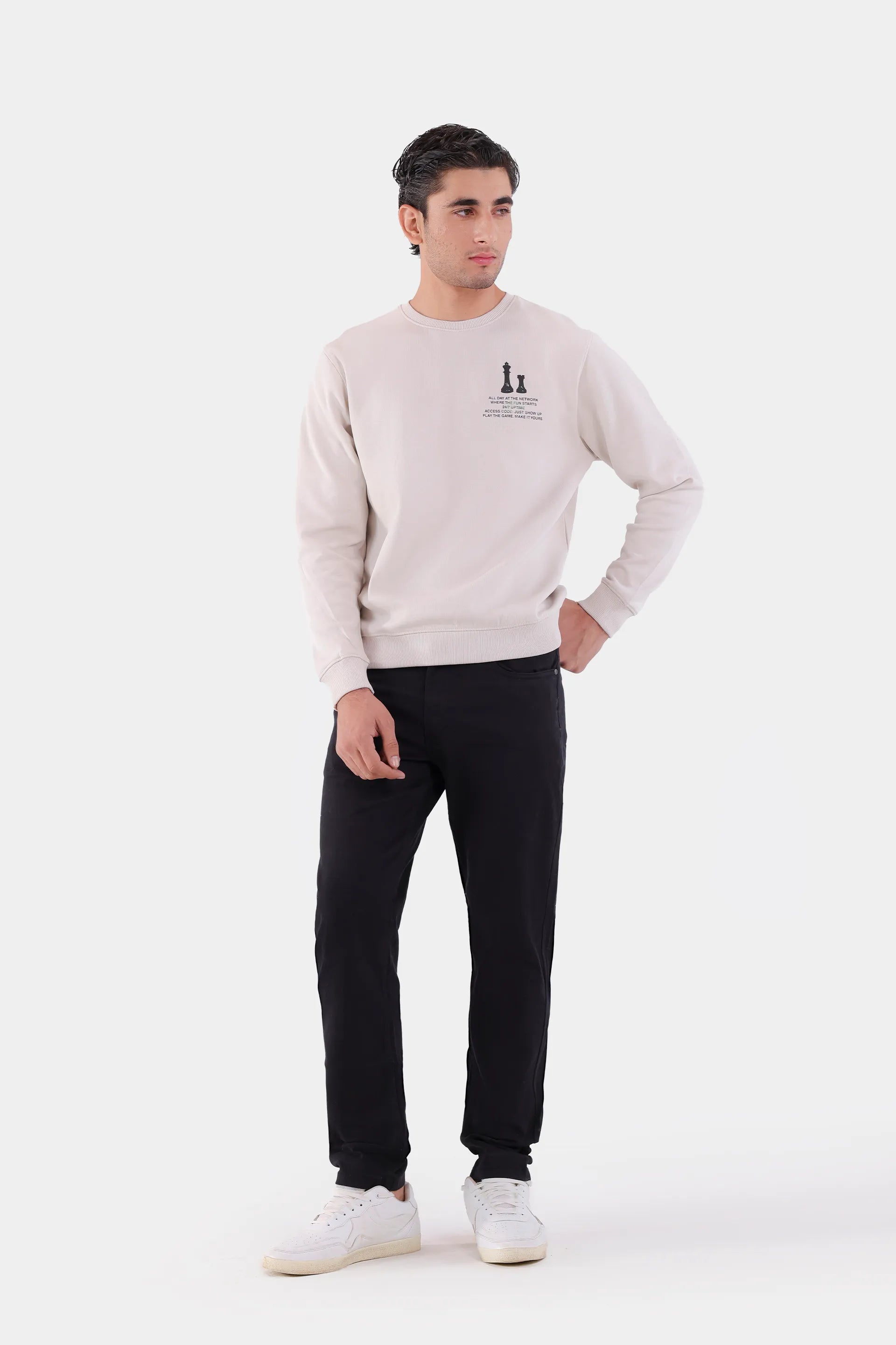 Chess House Interlock Sweatshirt - Cougar Clothing