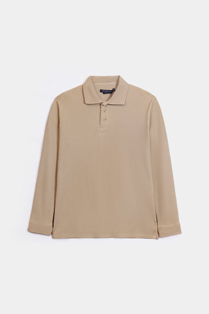 Waffle Knit Polo - Cougar Clothing