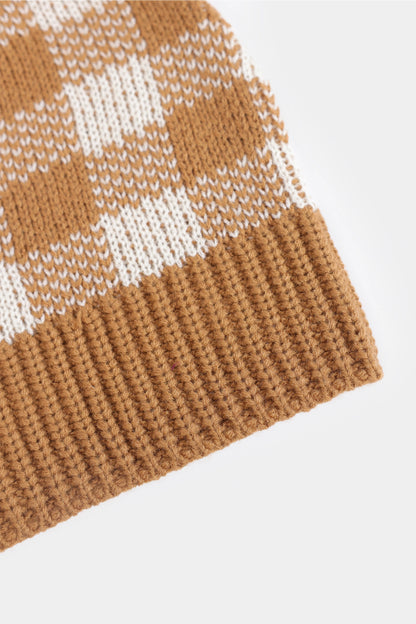 Checkered Beanie - Cougar Clothing