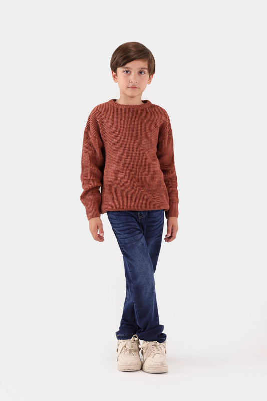 Textured Knit Sweater - Cougar Clothing