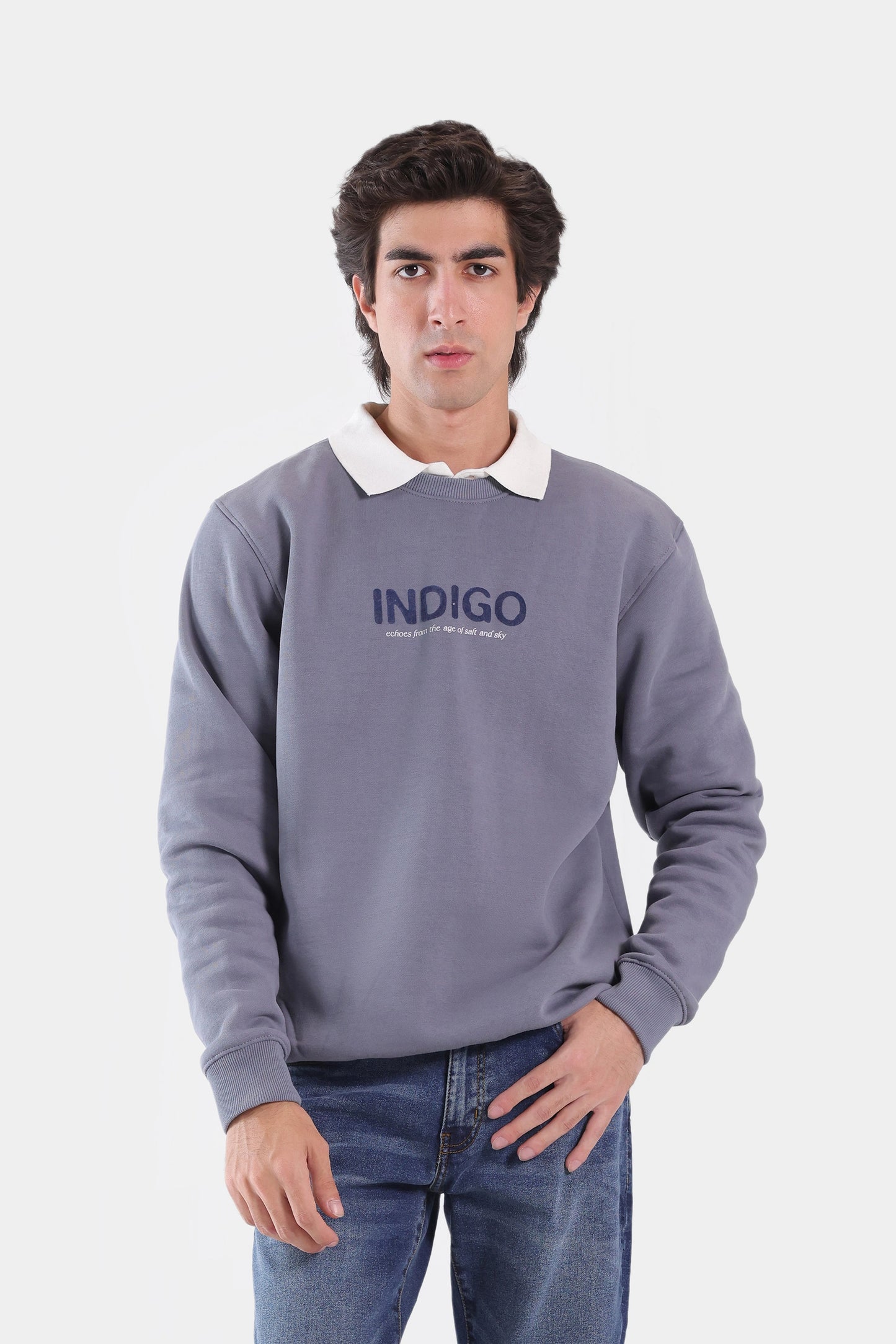 Indigo Fleece Sweatshirt - Cougar Clothing