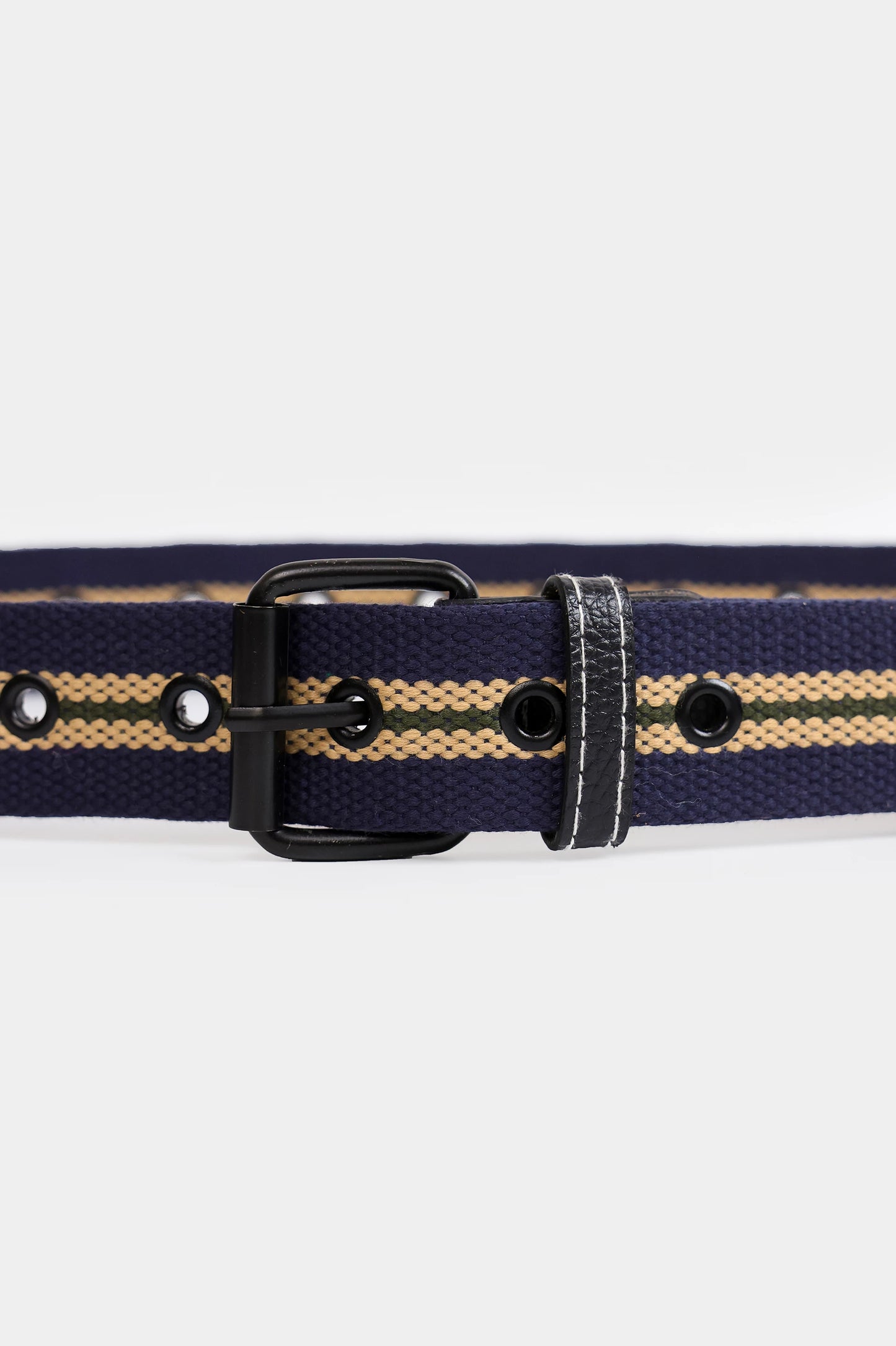 Double Striped Canvas Belt - Cougar Clothing