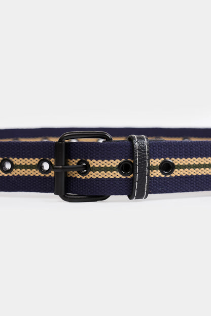 Double Striped Canvas Belt - Cougar Clothing