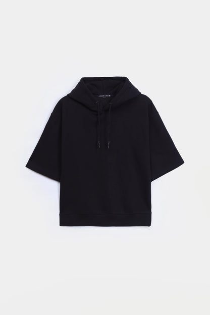 Short Sleeved Oversized Hoodie - Cougar Clothing