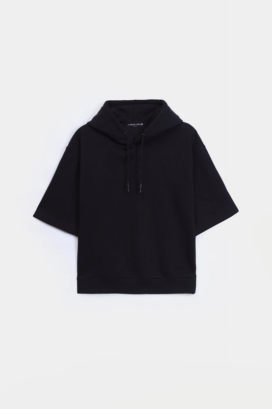 Short Sleeved Oversized Hoodie - Cougar Clothing