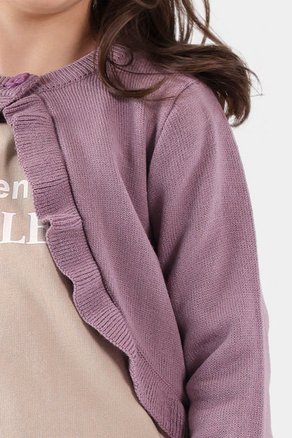 Frilled Cardigan - Cougar Clothing