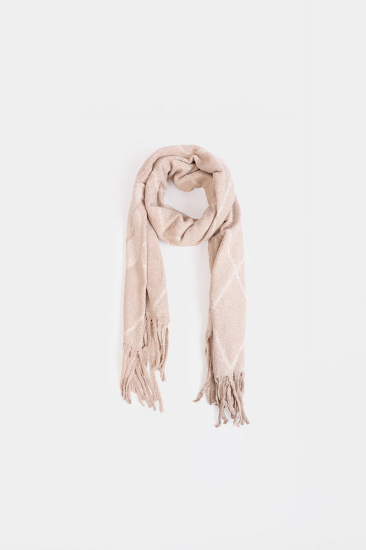 Argyle Knit Shawl - Cougar Clothing