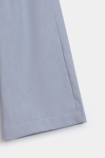 Irish Cotton Wide Leg Trousers - Cougar Clothing