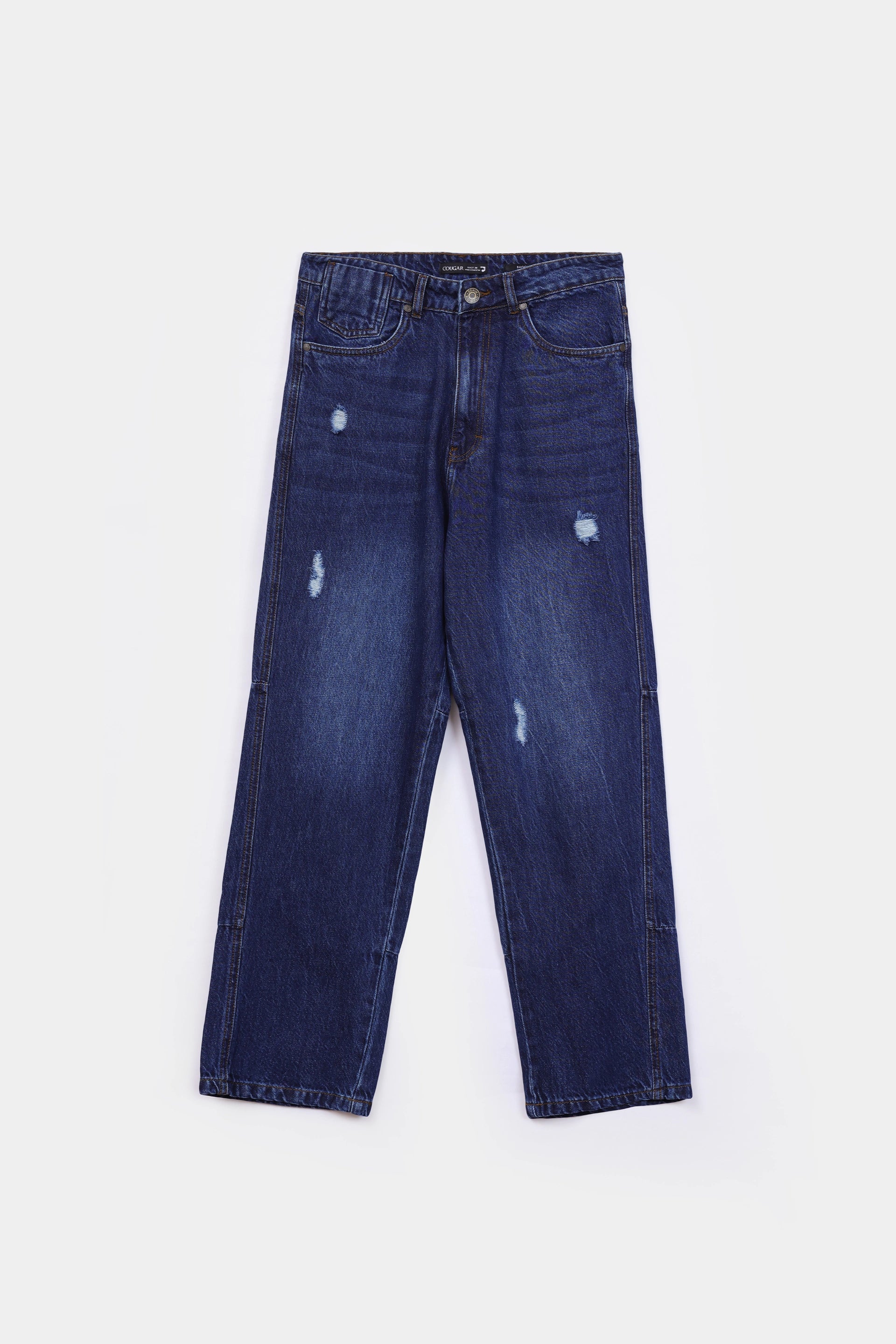Baggy Fit Distressed Jeans - Cougar Clothing
