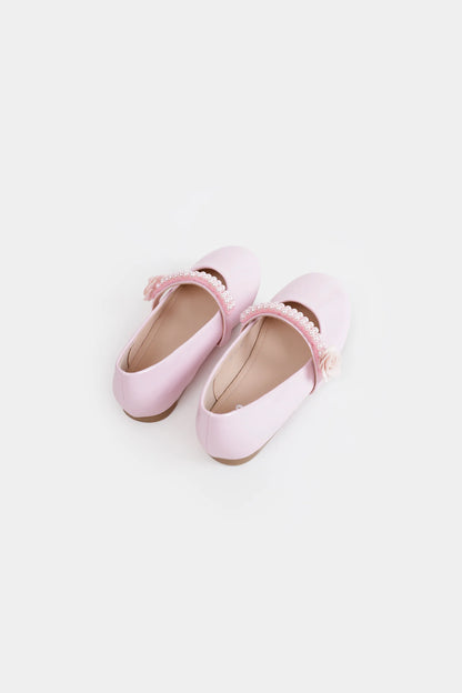 Rosette Pearl Ballet Flats - Cougar Clothing
